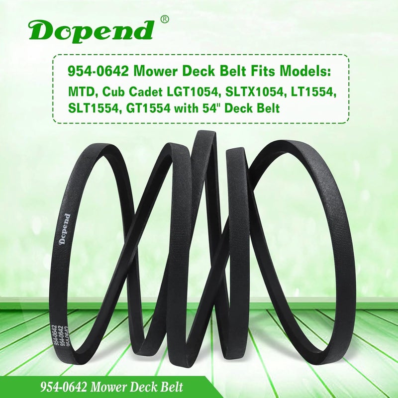Dopend 954-0642 Mower Deck Belt 5/8'' x 137-1/2'' for MTD, Cub Cadet LGT1054, SLTX1054, LT1554, SLT1554, GT1554 with 54’’ Deck Belt, Replaces 954-0462 Cub Cadet Belt 754-0462, Toro 112-0933 - Image 5